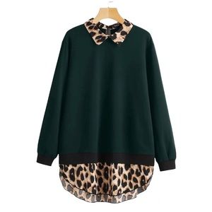 NWOT Cheetah Print Sweatshirt